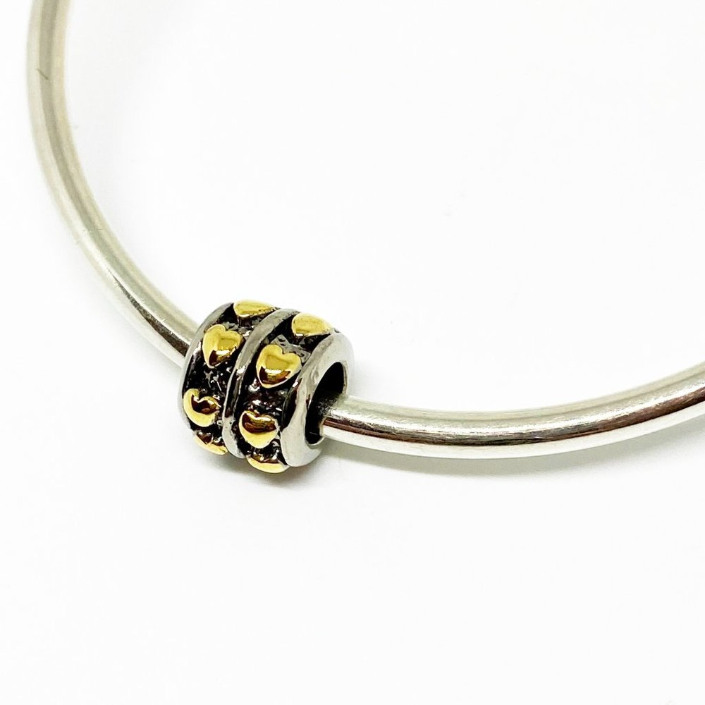 Pugster Tiny Gold Plated Hearts Bracelet Charm - Fits Pandora